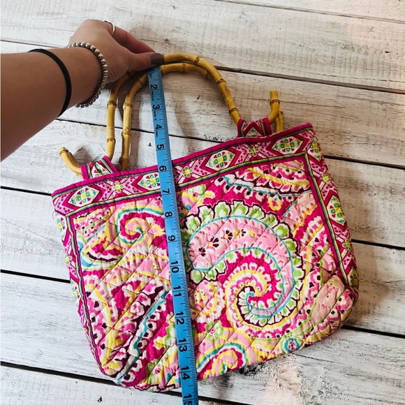🌻5FOR25🌻2007 VERA BRADLEY CAPRI MELON SMALL BAMBOO CLUTCH PURSE - Picture 13 of 15